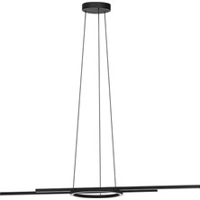 Connect.z Smart-Home LED Sarkıt Lamba Zillerio-Z, Metal Asma Lamba, Zigbee, Uygulama ve Sesli Kumanda Alexa, Işık Rengi Ayarlanabilir (Sıcak Beyaz-Soğuk Beyaz), Kısılabilir, Siyah