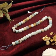 Moony Stone Faset Kesim Küp Amazonit Doğal Taş Dizi (10MM)