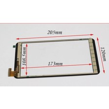 Retro Polypad Q8 Için Dokunmatik Panel Uyumlu LCD Ekran, Panel