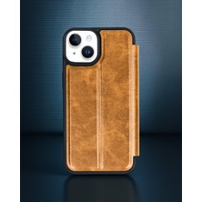 Lexroo Iphone 14 Kılıf Flip Cover – Taba
