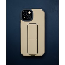 Lexroo Iphone 14 Plus Kılıf Mega Standlı Silikon – Gold