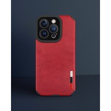 Lexroo Iphone 14 Pro Max Kılıf Loop Deri Silikon – Kırmızı
