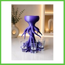 Bezos 3D Baskı Ahtapot Shot Dispenser - Eğlenceli Bardak Dağıtıcı ve Masaüstü Sunum Aparatı Vengners
