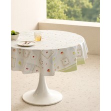 Madame Coco Avenelle Masa Örtüsü - Kırmızı/yeşil - 140 cm