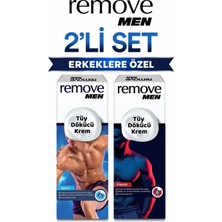 Remove Erkeklere Özel Tüy Dökücü Krem 2'li Set – Klasik & Sport (2 x 100 Ml, Toplam 200 Ml)