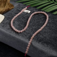 Moony Stone Madagaskar Pembe Kuvars Doğal Taş Dizi (4mm)