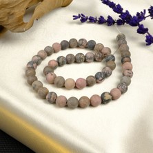 Moony Stone Mat Rodonit Doğal Taş Dizi (8mm)