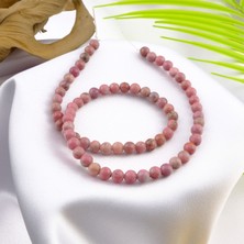 Moony Stone Rodonit Doğal Taş Dizi (6mm)