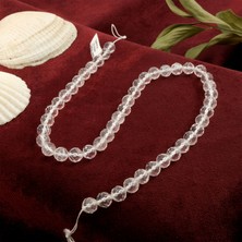 Moony Stone Kesimli Kristal Kuvars Doğal Taş Dizi (8mm)