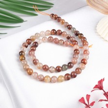 Moony Stone Bakır Rutil Kuvars Doğal Taş Dizi (6 Mm)
