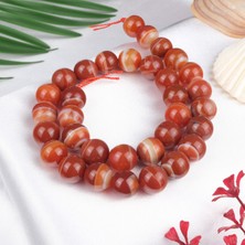 Moony Stone Madagaskar Akik Doğal Taş Dizi (12 Mm)