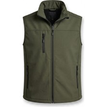 Kdm Kafkas Tactical Erkek Yelek Softshell Su Geçirmez Tam Fermuarlı Cepli Normal Kalıp Spor Yelek