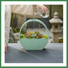 Bezos 3D Baskı Self-Watering Planter - Kendi Kendini Sulayan Saksı-Mint BEZOS16
