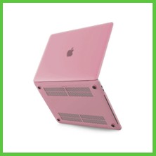 Bezos Macbook Pro 13 2021 Macbook Buzlu Kapak - Pembe Vengners
