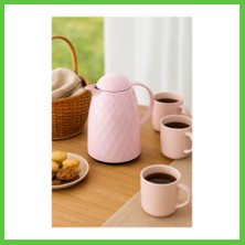 Bezos 1 Lt Akrilik Soft Pembe Çay Termosu 12 Saat Sıcak 24 Saat Soğuk Vengners