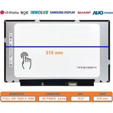 Retro NV140FHM-T01 V8.0 Uyumlu Full Hd (Fhd) Uyumlu LCD Ekran, Panel