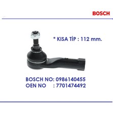 Bosch Rot Başı Sol Megane 1 Kangoo 1 Clio 2-3 Symbol 1-2 Scenic 1 Micra 3 K12 112 Mm. 7701474492 0986140455