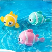 Milas Toptan Eğlenceli Kurmalı Balık Bebek Banyo Oyuncağı 1 Adet
