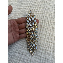 Karaaslan Kristal Taşlı Gold Renk Motif Yapıştırma