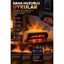 Vothoon Şömine Görünümlü Hava Nemlendirici 150 ml 7 Renk LED Işıklı Ultrasonik Hava Nemlendirici
