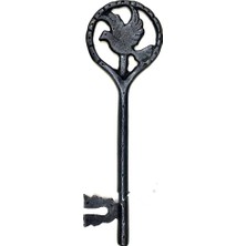 Milas Toptan Büyük Boy Vintage Güvercin Figürlü Anahtar 242X78 mm Dekorasyon
