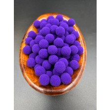 Karaaslan Mor Renk Yumuşak Ponpon Silikon 200 Adet 2 Cm-20 mm