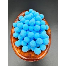 Karaaslan Gökyüzü Mavisi Yumuşak Ponpon Silikon 200 Adet 2cm-20 mm Ponpon