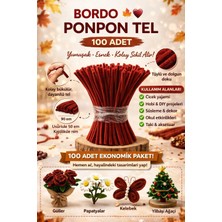 Kala Wear Pw Bordo Ponpon Tel (Şönil Tel) – 100 Adet
