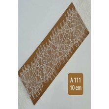 Karaaslan Beyaz Sakallı Kirpikli Dantel 10 cm (3 Mt)