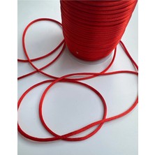Karaaslan 100 Metre - 2 mm Floş Ip, Bileklik Ipi, Sıçan Kuyruğu Ip, Kırmızı, Takı Ipi