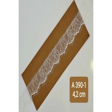 Karaaslan Beyaz Sakallı Kirpikli Dantel 4.2 cm (3 Mt)