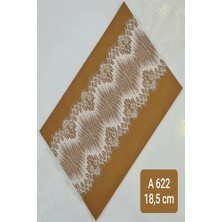 Karaaslan Beyaz Sakallı Kirpikli Dantel 18.5 cm (3 Mt)