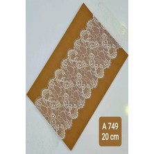 Karaaslan Beyaz Sakallı Dantel 20 cm (3 Mt)