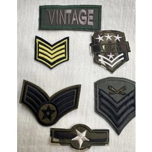 Karaaslan Arma Motif Askeri Yeşil 6 Lı Set Ütü ile Yapışma