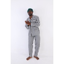 Bemy Store Erkek Pijama Takımı - Uzun Kol Çizgili