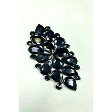Karaaslan Kristal Taşlı Siyah Motif Yapıştırma