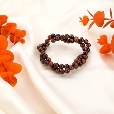 Moony Stone Şahingözü (Kızıl Kaplangözü) Doğal Taş Dizi (6mm)