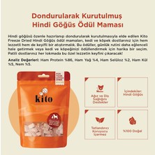 Str Store Freeze Dried Hindi Göğüs Köpek Ödül MAMASI%100 Doğal, Glutensiz 30 Gr(Dog Treat)