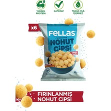 Fellas Nohut Cipsi - Deniz Tuzlu (50 G) x 6 Adet (6'li Paket)