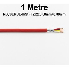Reçber 121098 J-H(St)H...lg 2X2X0,80MM+0,80MM Halogen Free Yangın Alarm Kablosu 1 Metre