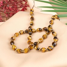 Moony Stone Kaplangözü Doğal Taş Kesimli Arpa Dizi (6X8MM)