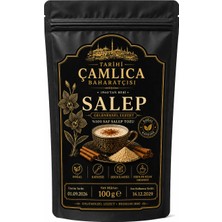 Geleneksel Osmanlı Salebi Doğal 100 % Saf Sahlep ( 100 gr ) Toz Salep Meşhur Geleneksel Bırdur Sahlebi Dondurma ve İçecek için
