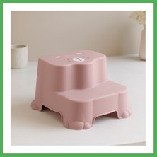 Astraltech Pembe Desenli Katlı Çocuk Basamağı Bezoss