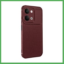 Astraltech Vivo Y31D Auto Focus Karbon Kapak - Bordo Bezoss