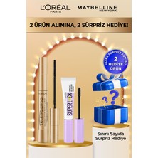 L'oreal Paris Telescopic Maskara + Super Lock Kaş Sabitleyici - Ultra Sürpriz Hediye!
