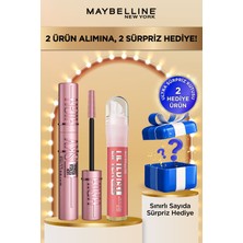 Maybelline New York Sky High Maskara + Lifter Gel Dudak Parlatıcısı 06 - Ultra Sürpriz Hediye!