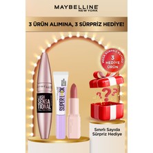 Maybelline New York Lash Sensational Maskara + Super Lock Kaş Sabitleyici + Serum Ruj 106 - Mega Sürpriz Hediye!