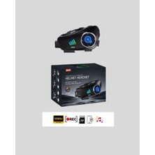 Ps Q28 Motosiklet Kask Bluetooth Kulaklık Full Hd 1080P Kamera