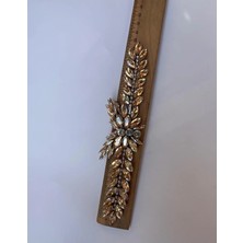 Karaaslan Kristal Taşlı Gold Motif Yapıştırma