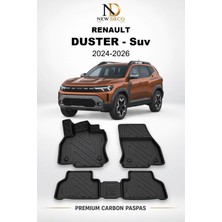 NewDeco Renault Duster Suv 9 2024-2026 Araca Özel Premium 5d Karbon Havuzlu Oto Paspas